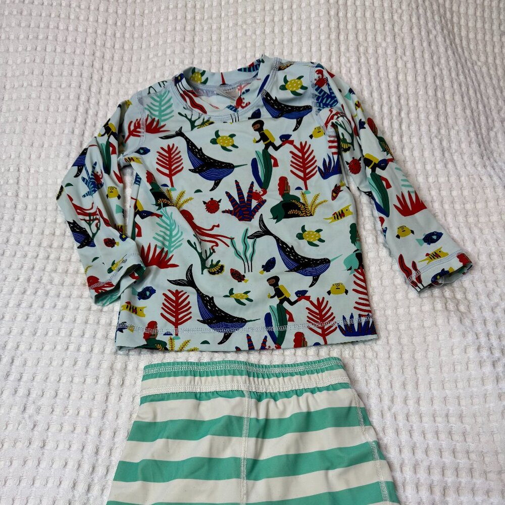 Hanna Andersson Swim Set with Rash Guard
